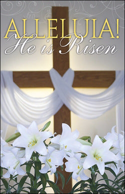 Bulletin-Alleluia! He Is Risen (Easter)-Legal Size (Pack Of 50) (Pkg-50)
