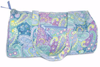 Bag-Quilted Mini Duffle-Sea Glass Colors