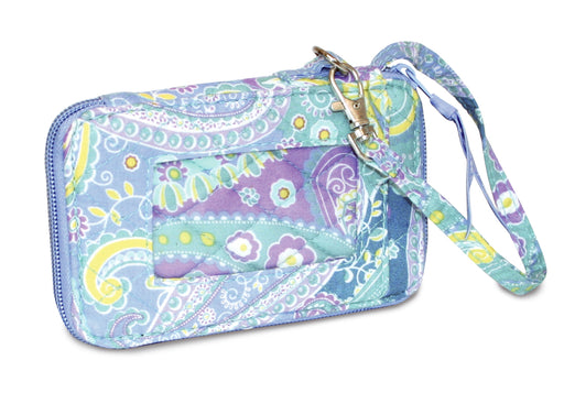 Wristlet-Quilted-Sea Glass Colors