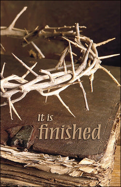 Bulletin-It Is Finished/Crown Of Thorns (Easter) (Pack Of 100) (Pkg-100)