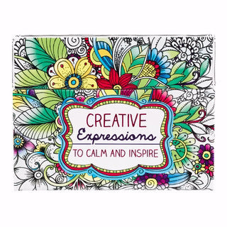 Creative Expressions Adult Coloring Cards (Box Of 44) (Pkg-44)