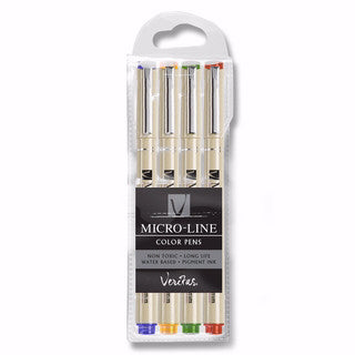 Veritas Microliner Pen Set (4 Assorted Colors)