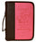 Bible Cover-Heat Stamp TRUST-Black/Pink-Large