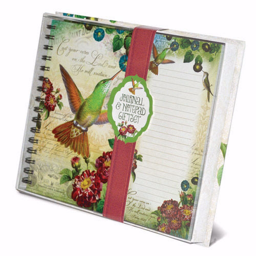 Gift Set-Journal w/Listpad-Hummingbird