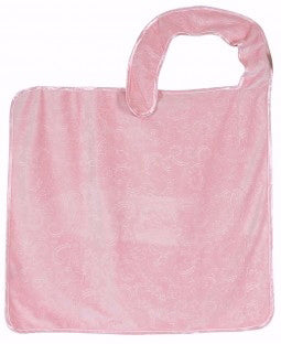 Nursing Blanket/Embossed w/Hook & Loop Close Adjustable Neck Strap-Pink