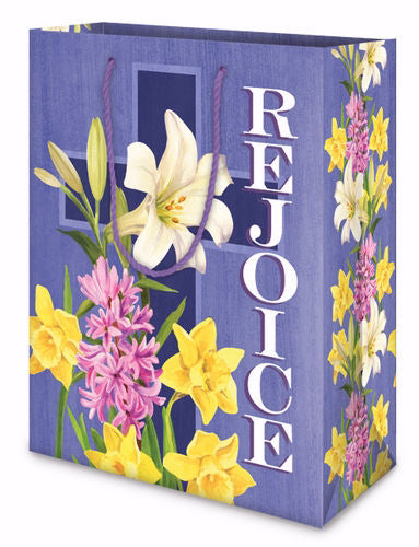 Gift Bag-Easter: Rejoice w/Tissue & Tag-Medium