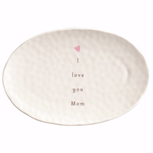 Plate-Perfect Simplicity-Love Mom-Oval w/Wire Easel (4 3/8" x 6 1/2")