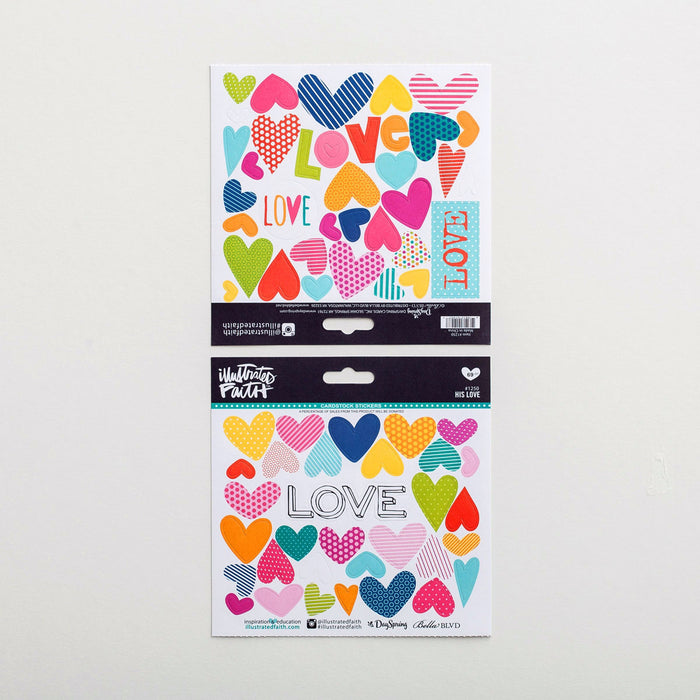 Bible Journaling-Cardstock Stickers-His Love (69 Pieces)