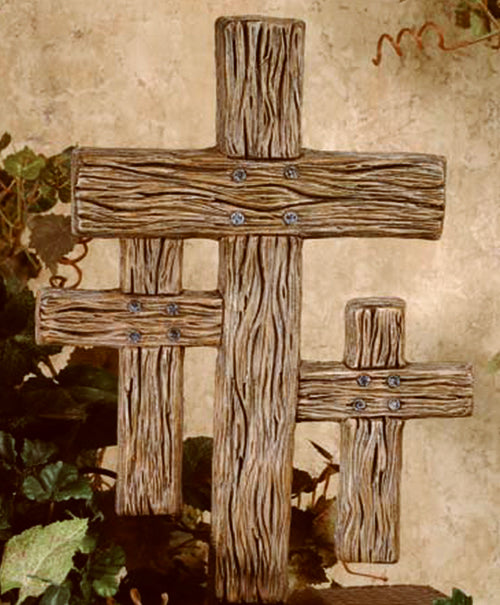 Wall Cross-Triple-Classic (10") (For Wall Or Table)