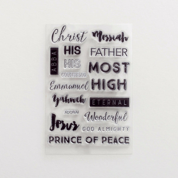 Bible Journaling-Clear Stamps-Names Of God