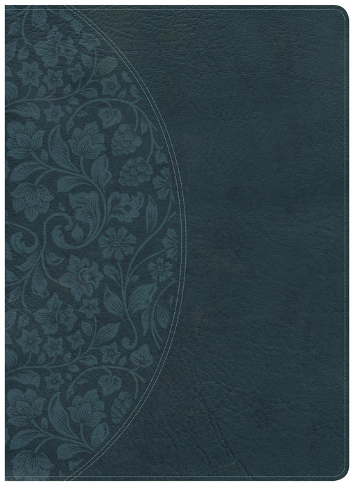 NKJV Holman Study Bible/Large Print (Full Color)-Dark Teal LeatherTouch Indexed