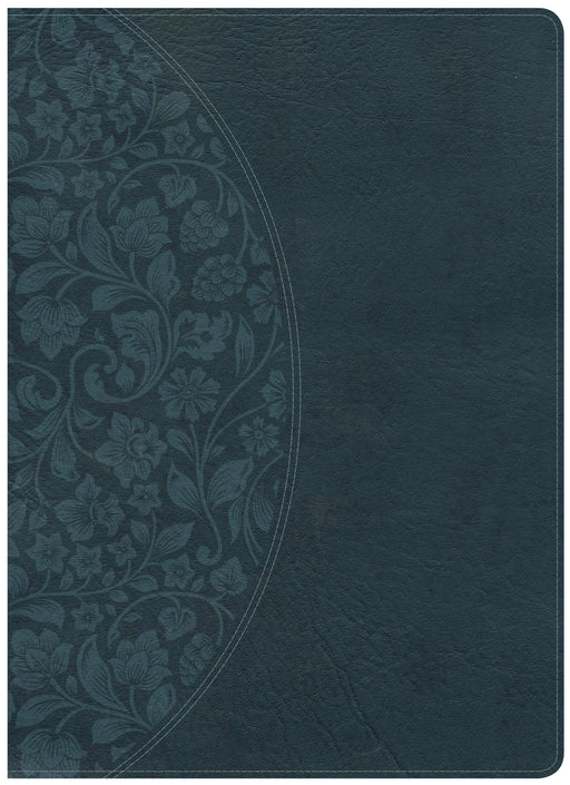 KJV Holman Study Bible/Large Print (Full Color)-Dark Teal LeatherTouch Indexed