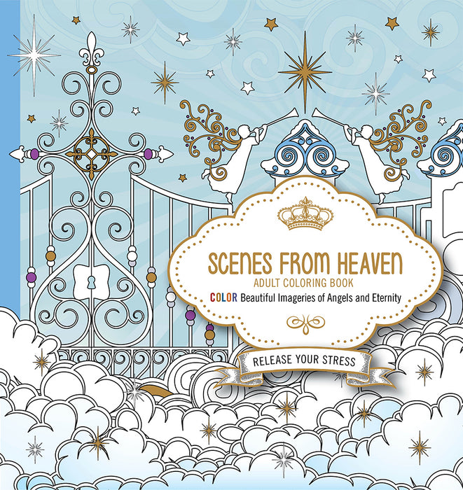 Scenes From Heaven Adult Coloring Book