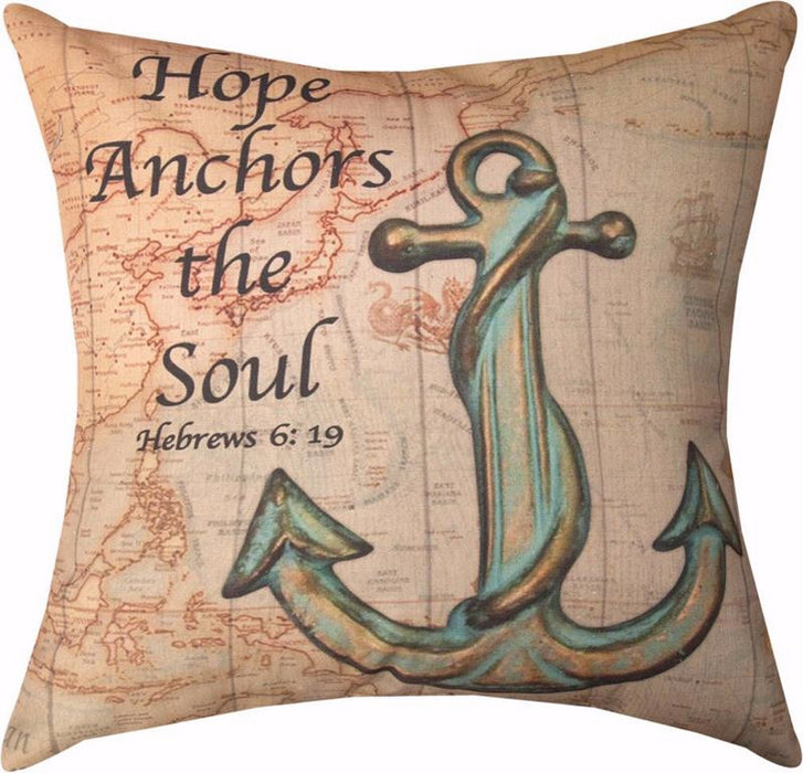 Pillow-Hope Anchors The Soul (18 x 18)