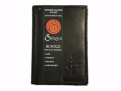 Wallet-Genuine Leather Credit Card Holder-Black