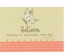 Cards-Pass It On-Believe (Butterfly) (3"x2") (Pack of 25) (Pkg-25)