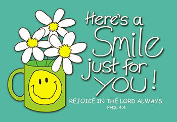 Cards-Pass It On-Here's A Smile Just For You! (3"x2") (Pack of 25)  (Pkg-25)