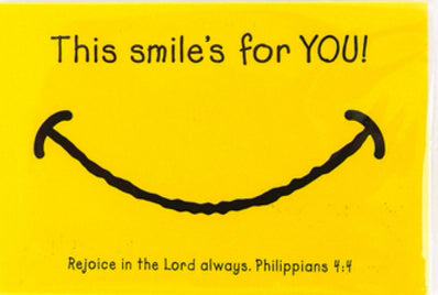 Cards-Pass It On-This Smile's For You (3"x2") (Pack of 25) (Pkg-25)