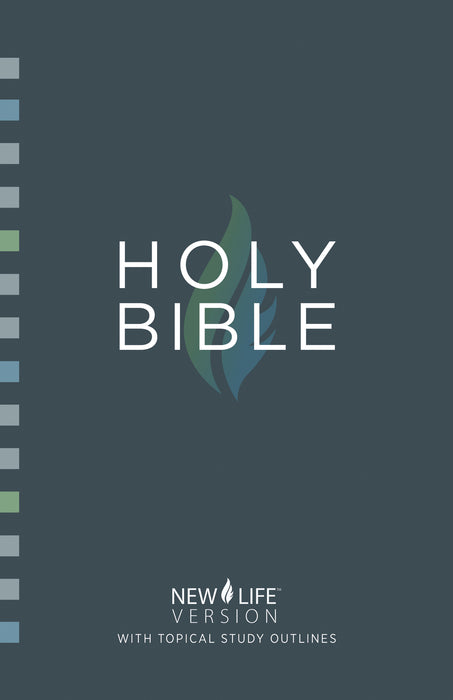 NLV Holy Bible w/Topical Study Outlines-Blue Softcover