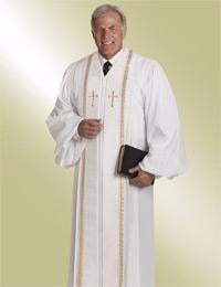 Clergy Robe-RT Wesley-H94F/HF567-White