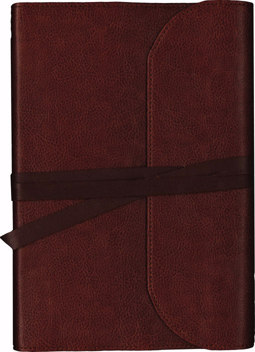 KJV Journal The Word Bible/Large Print-Brown Genuine Leather