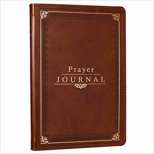 Prayer Journal w/Scripture & Classic Prayers-Brown LuxLeather