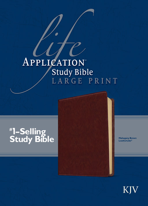 KJV Life Application Study Bible/Large Print-Brown LeatherLike