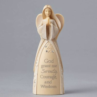 Figurine-Foundations-Serenity Angel (Wishes From The Heart)