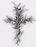 Wall Cross-Olive Branch-Pewter (5-1/4x3-15/16)