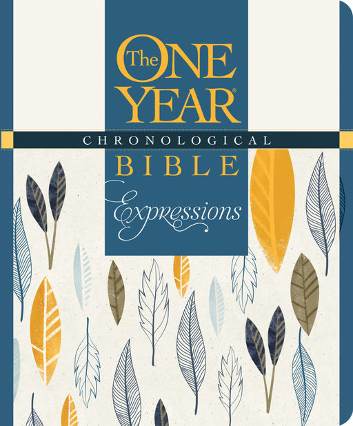NLT2 One Year Chronological Bible Creative Expressions-Deluxe Blue Hardcover