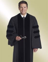 Clergy Robe-John Wesley-H114/HM543-Black