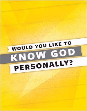Would You Like To Know God Personally? (Pack Of 25) (Pkg-25)
