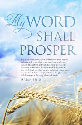 Bulletin-Revival: My Word Shall Prosper (Isaiah 55:10-11 KJV) (Pack of 100) (Pkg-100)