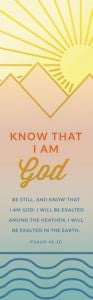 Bookmark-Be Still And Know That I Am God (Psalm 46:10 KJV) (Pack of 25) (Pkg-25)