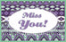 Postcard-Miss You! (Pack Of 25) (Pkg-25)