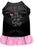 Bunny is my Bestie Screen Print Dog Dress Black with Light Pink Sm (10)