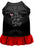 Bunny is my Bestie Screen Print Dog Dress Black with Red XS (8)