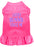 Every Bunny Loves me Screen Print Dog Dress Bright Pink XS (8)