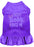 Every Bunny Loves me Screen Print Dog Dress Purple XS (8)