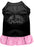 Not Today Satan Screen Print Dog Dress Black with Light Pink XL (16)