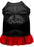 Not Today Satan Screen Print Dog Dress Black with Red XXXL (20)