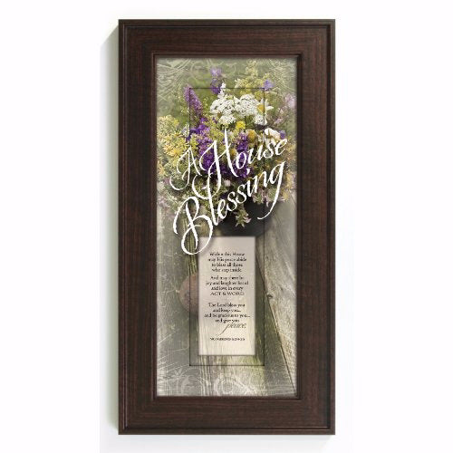 Framed Art-Words of Grace-A House Blessing (8" x 16")