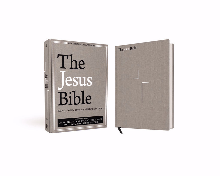 NIV The Jesus Bible-Gray Linen Hardcover