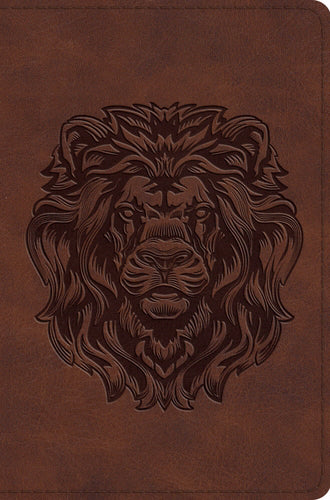 ESV Compact Bible-Brown Royal Lion TruTone