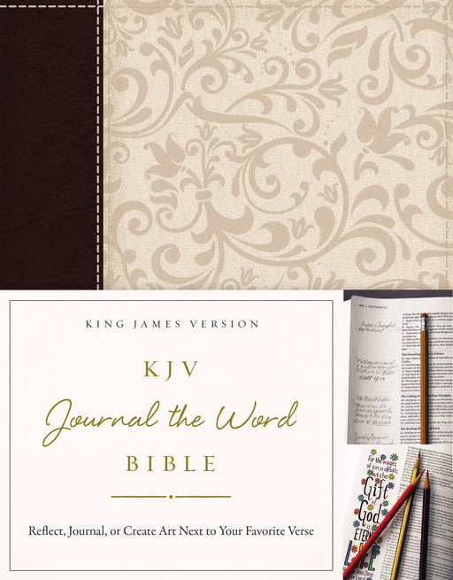 KJV Journal The Word Bible-Brown/Cream LeatherSoft