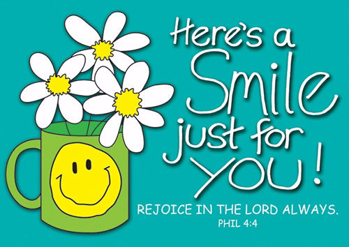 Postcard-Here's A Smile (6 x 4.25) (Pack Of 6) (Pkg-6)
