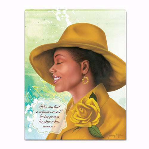 Canvas Print-Virtuous Woman (Yellow) (11 x 14)