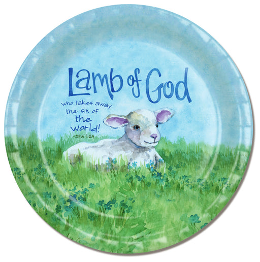 Plate-Easter-Lamb Of God (10.5")-1 Package Containing 8 Plates