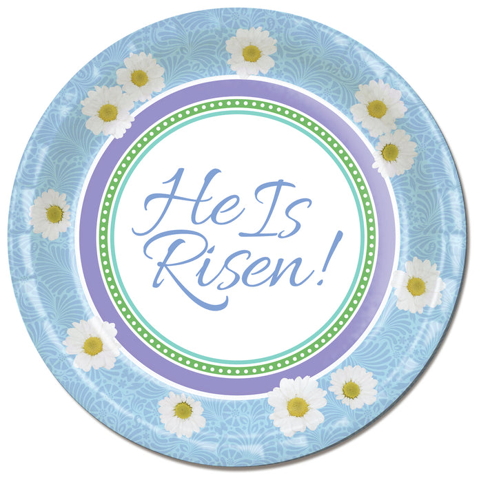 Plate-Easter-He Is Risen-1 Package Containing 8 Plates