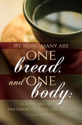 Bulletin-Communion-One Bread One Body (1 Corinthians 10:17) (Pack Of 100) (Pkg-100)